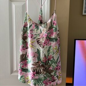 Victoria's Secret Pink and Green Floral Dress